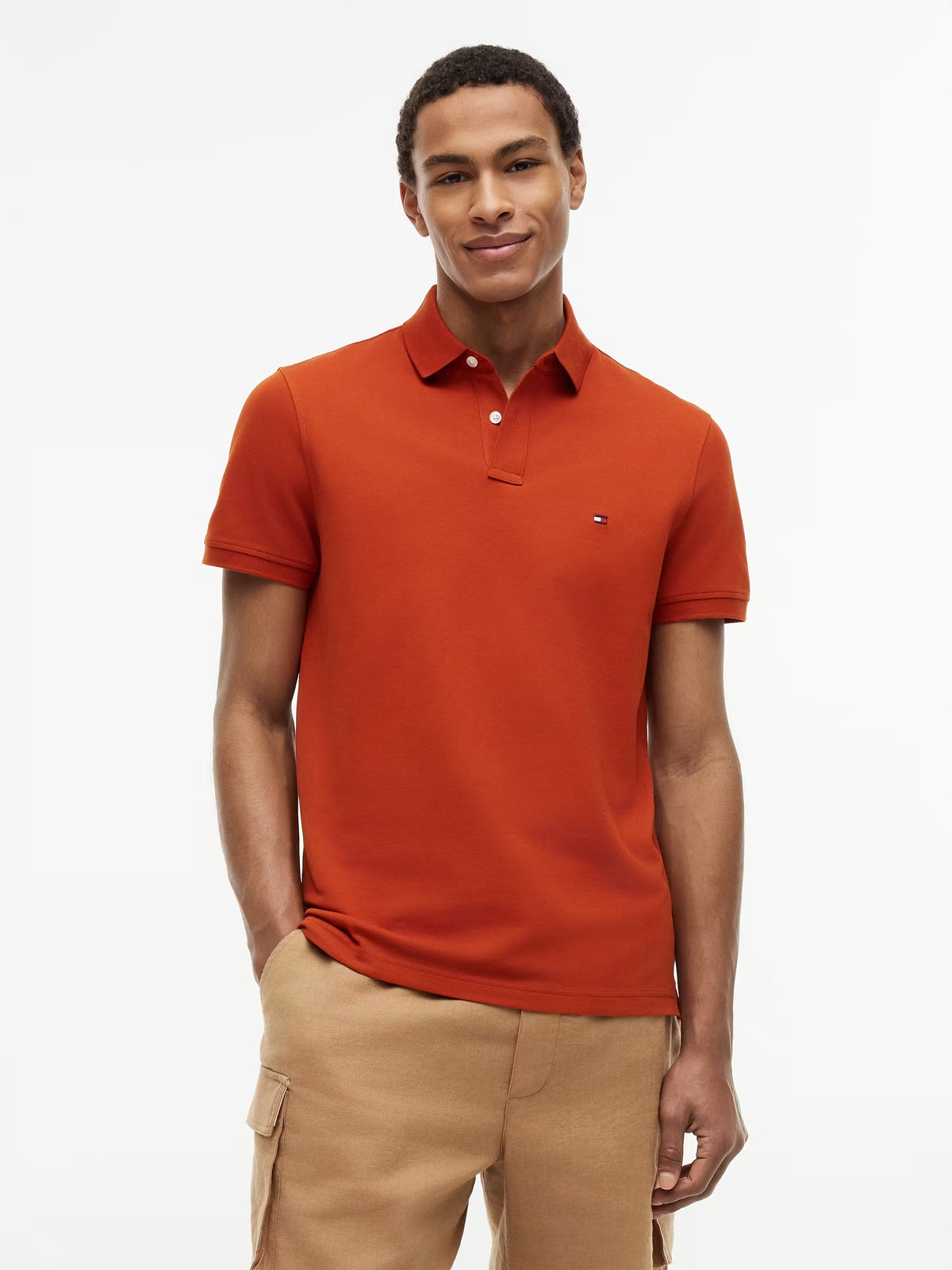 Tommy Hilfiger Regular Fit Stretch Tommy Polo