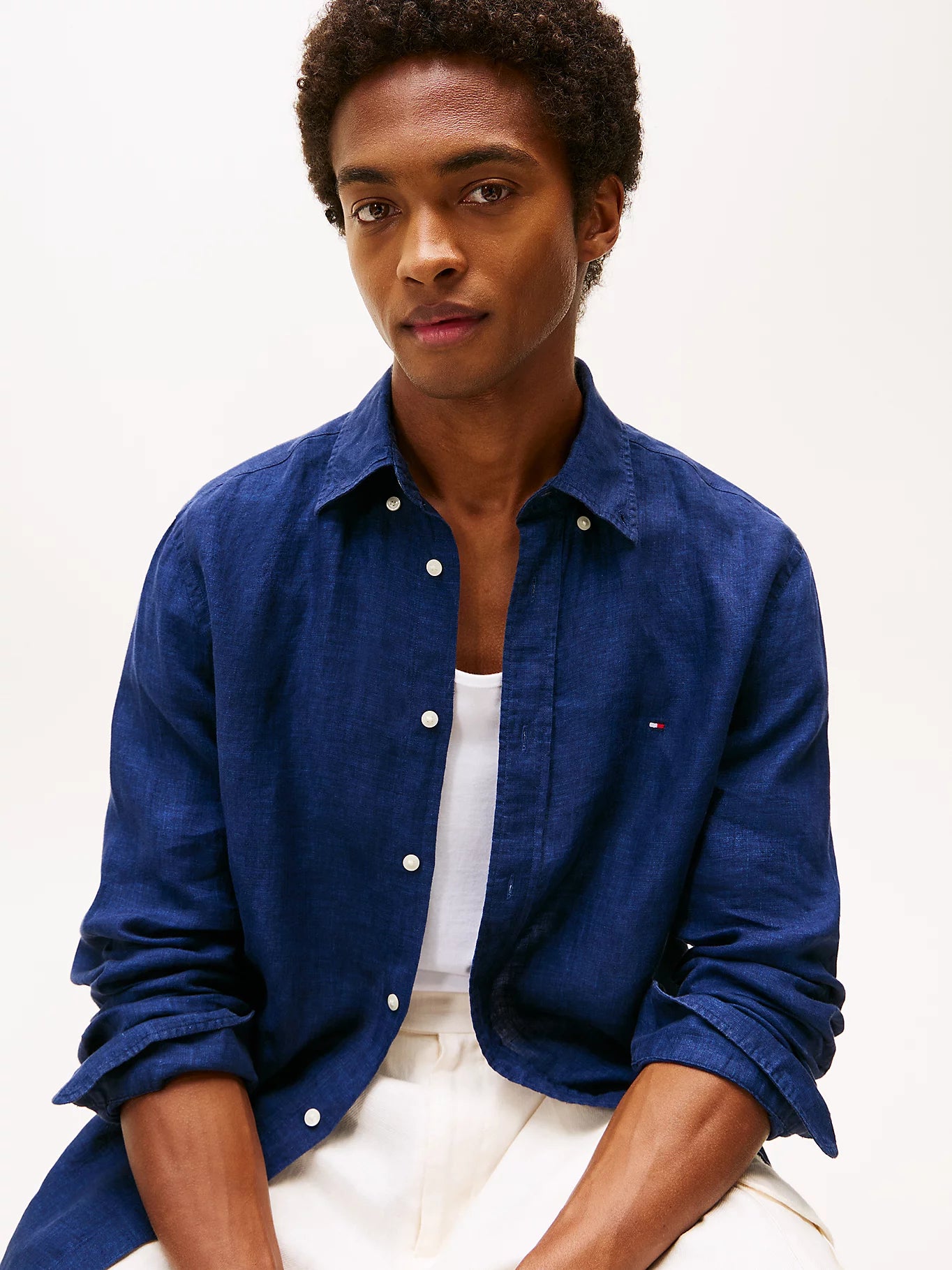 TOMMY HILFIGER Slim Fit Shirt in Premium Linen