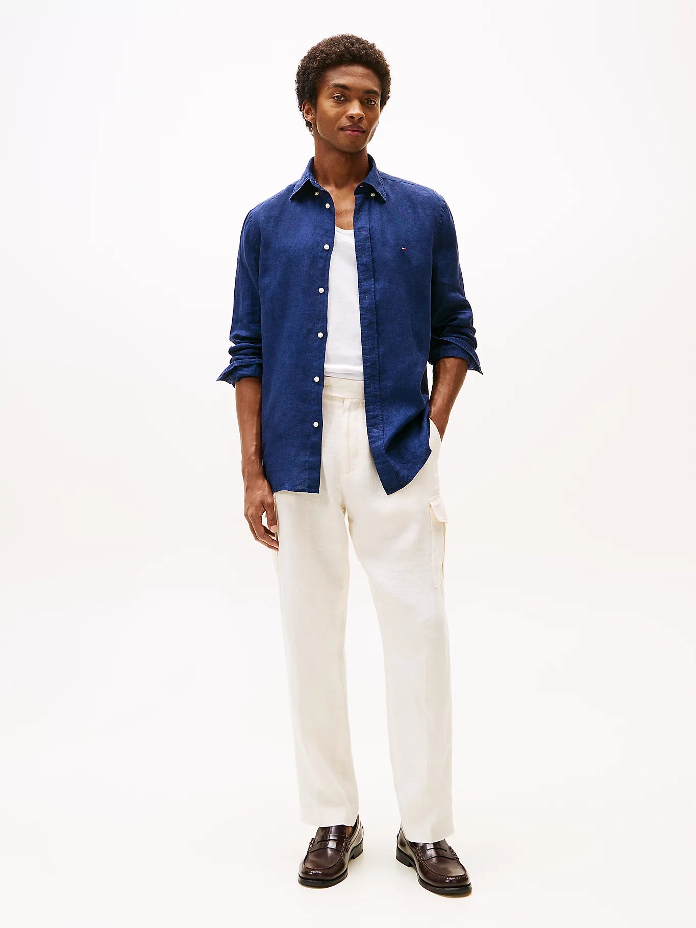 TOMMY HILFIGER Slim Fit Shirt in Premium Linen