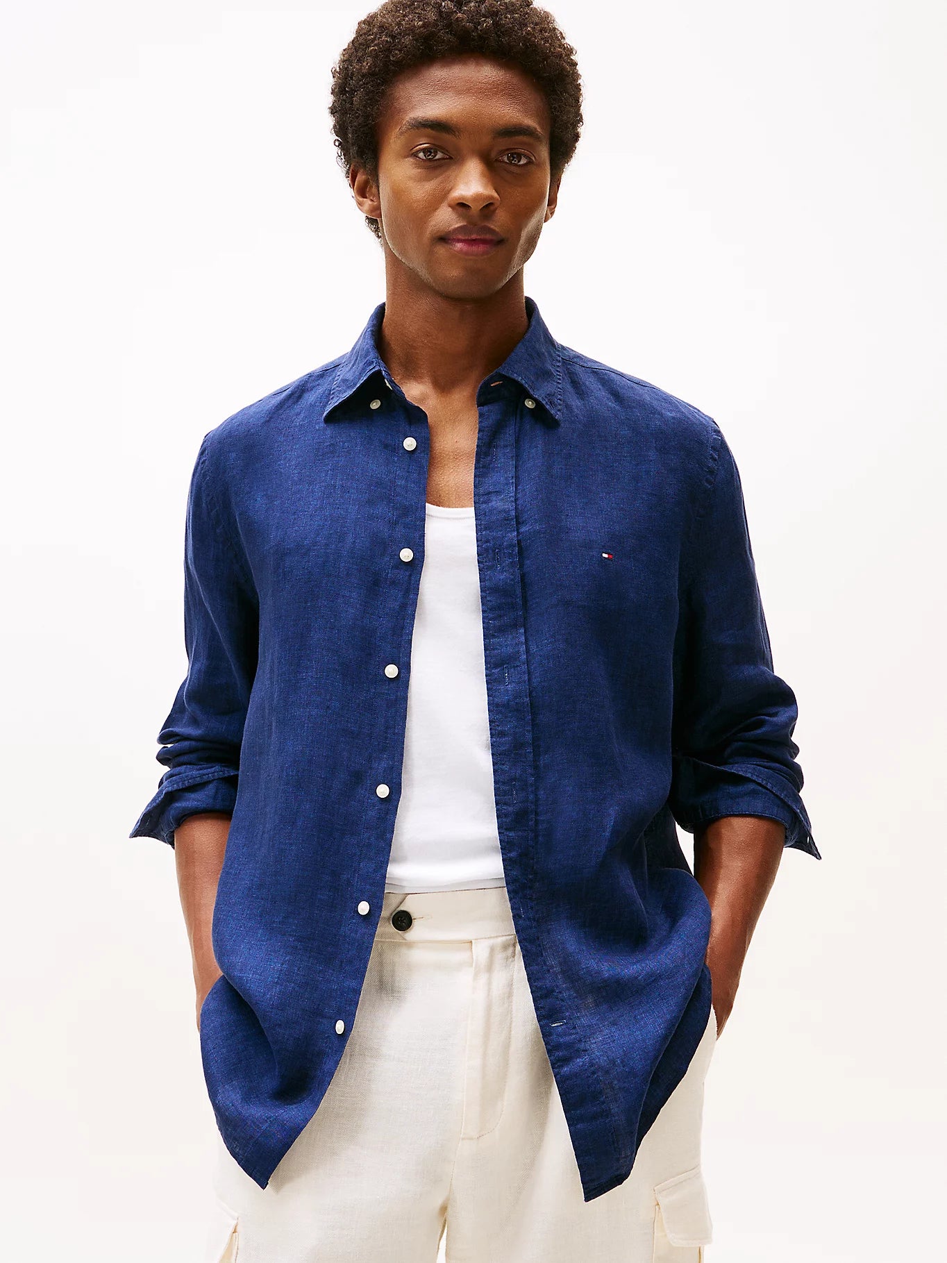 TOMMY HILFIGER Slim Fit Shirt in Premium Linen