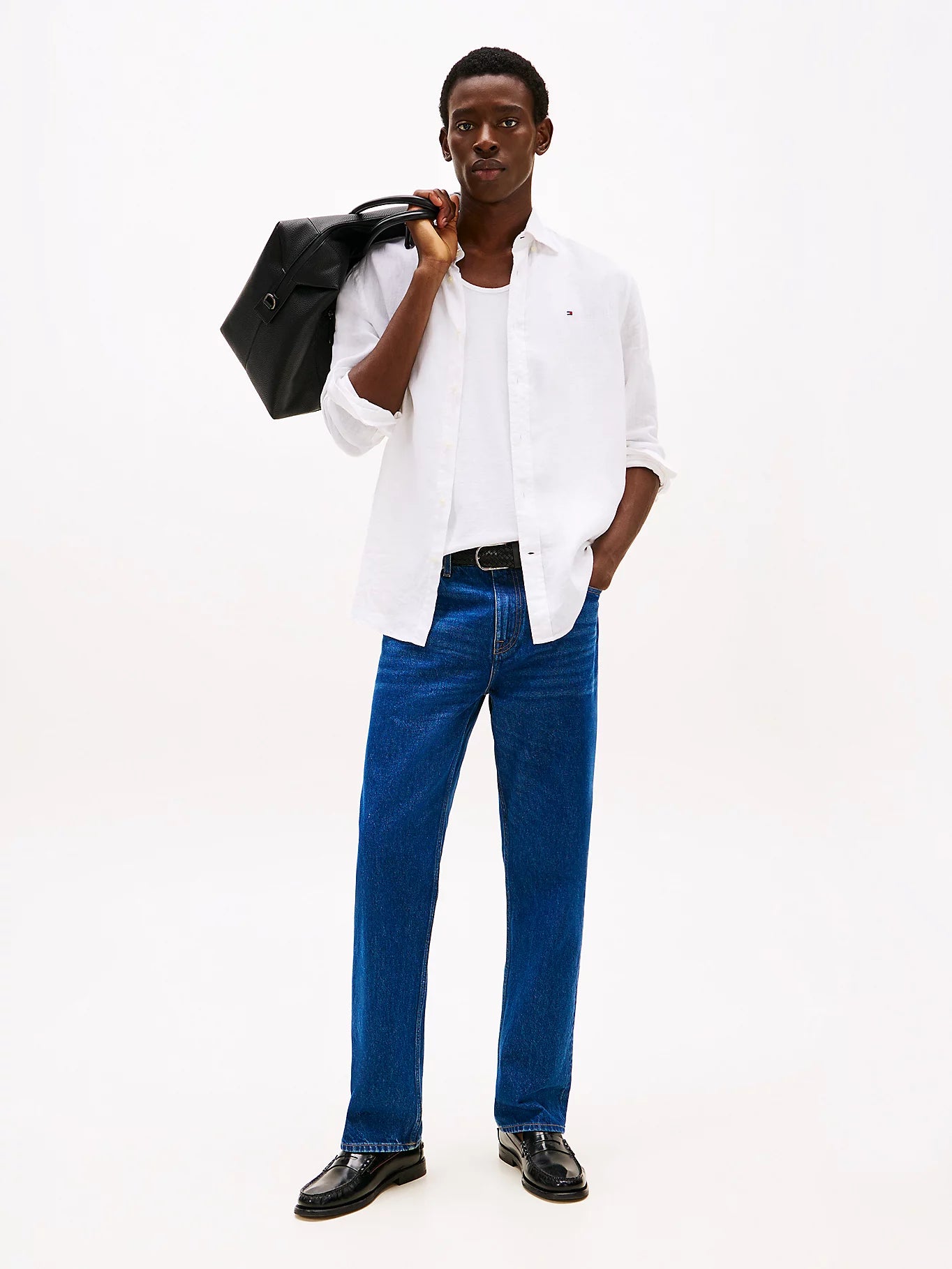 TOMMY HILFIGER Slim Fit Shirt in Premium Linen