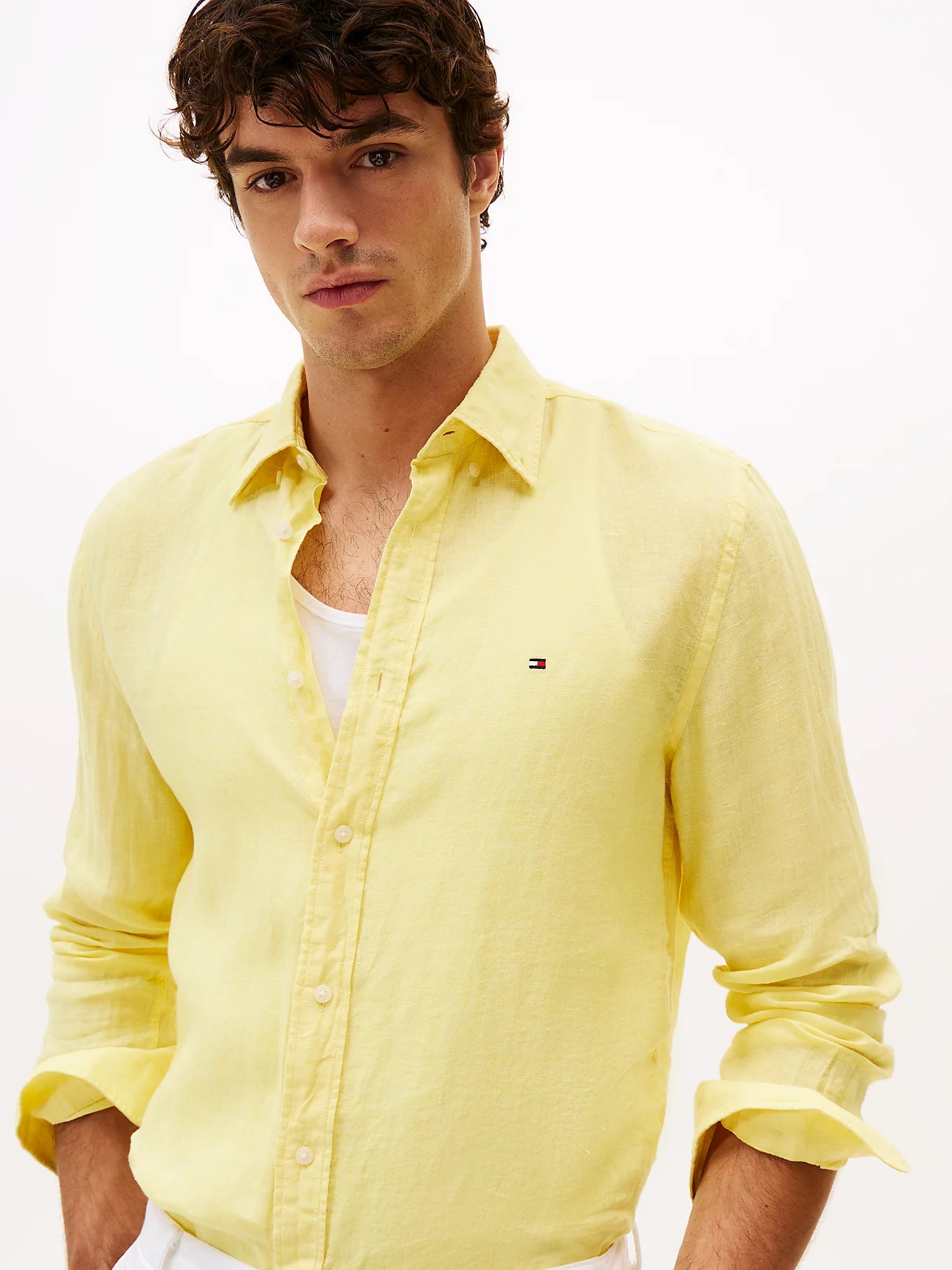 TOMMY HILFIGER Slim Fit Shirt in Premium Linen