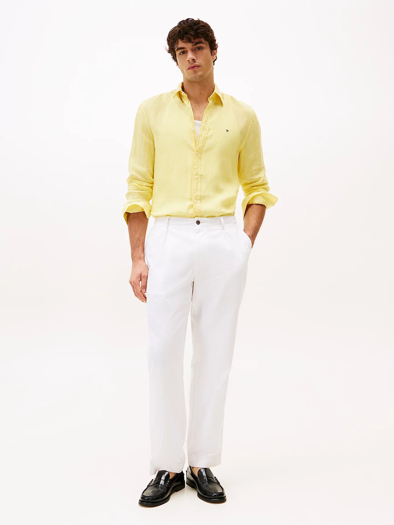 TOMMY HILFIGER Slim Fit Shirt in Premium Linen