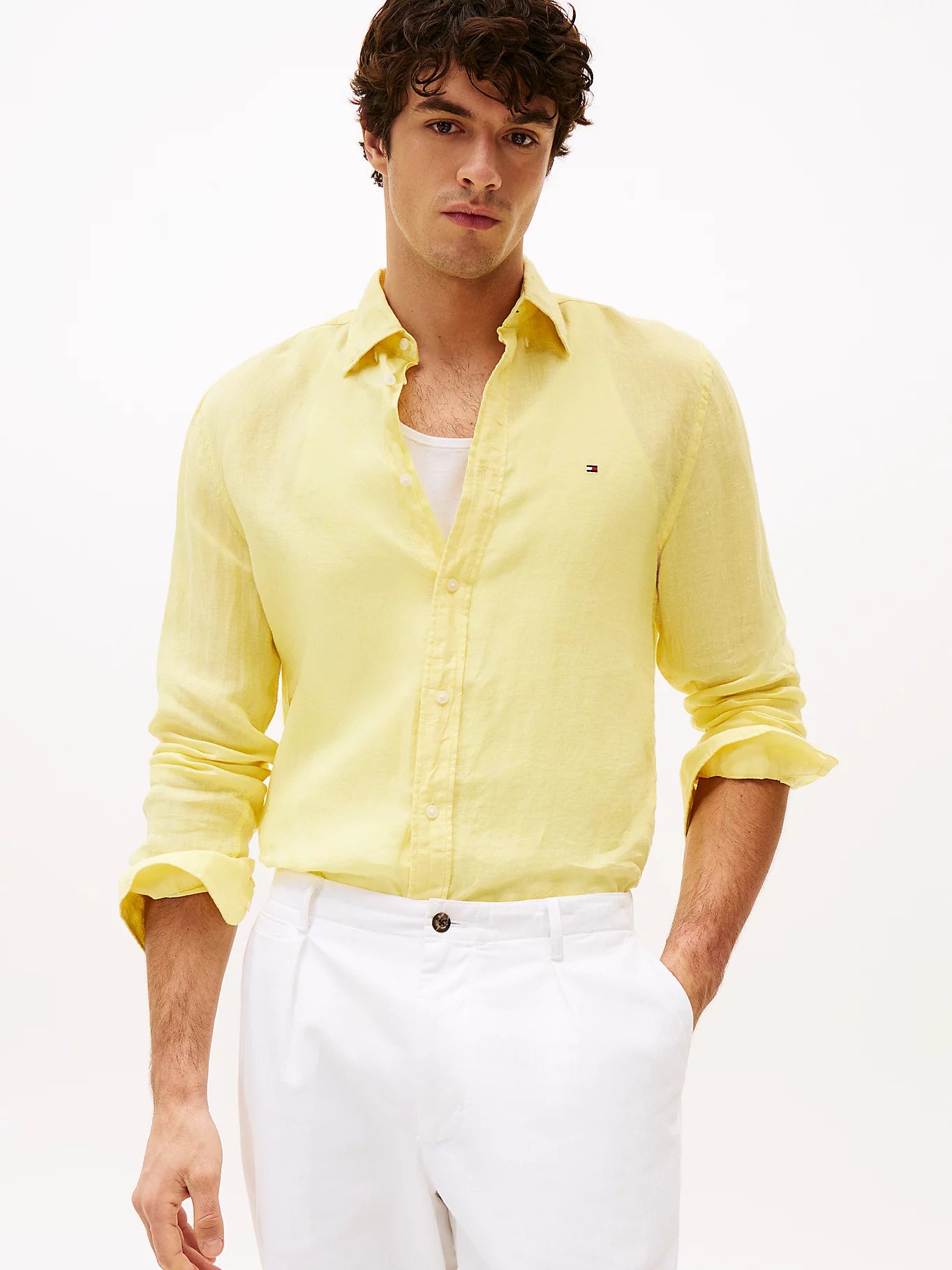 TOMMY HILFIGER Slim Fit Shirt in Premium Linen