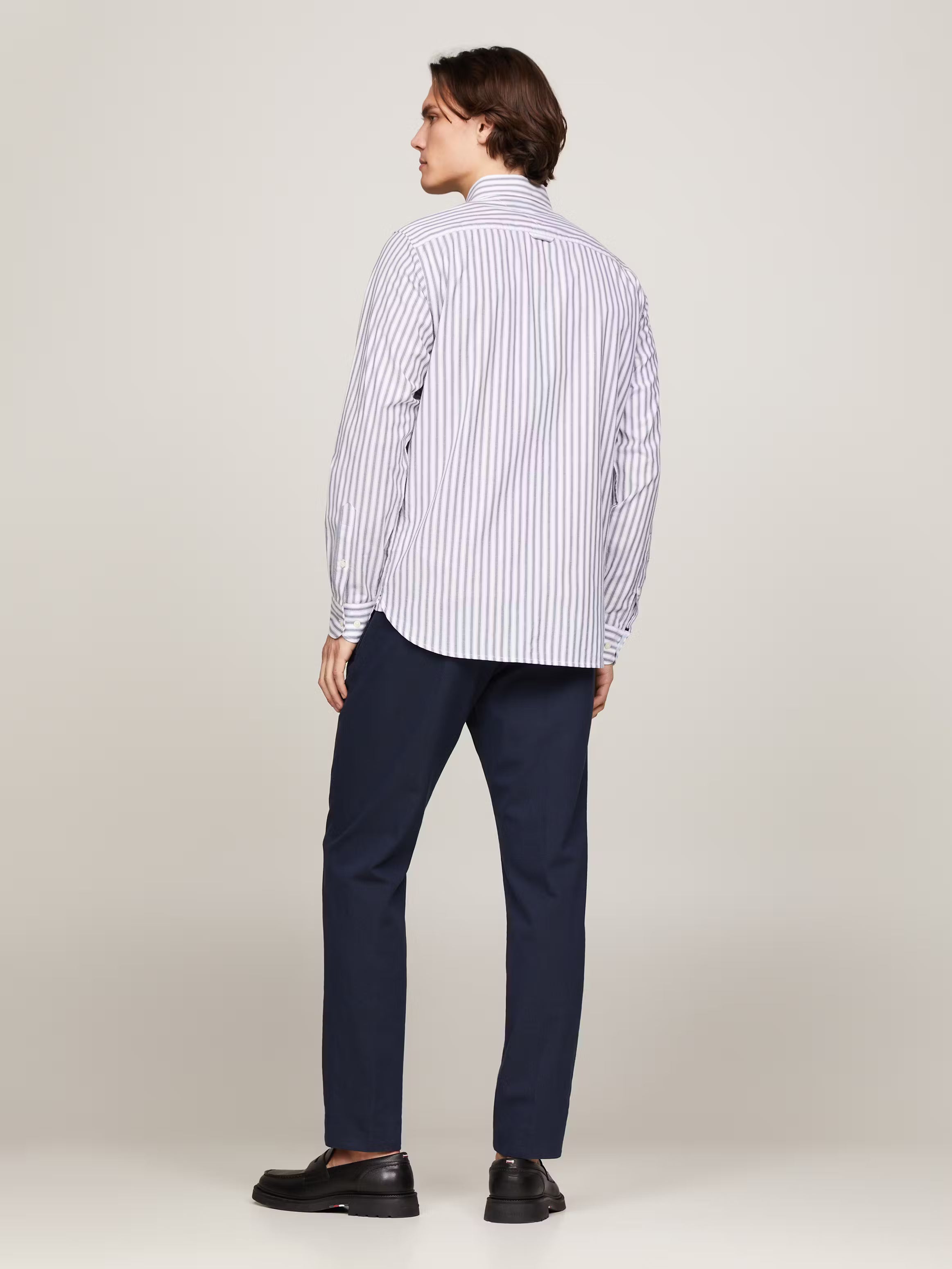 TOMMY HILFIGER Slim Fit Striped Print All-Day Shirt
