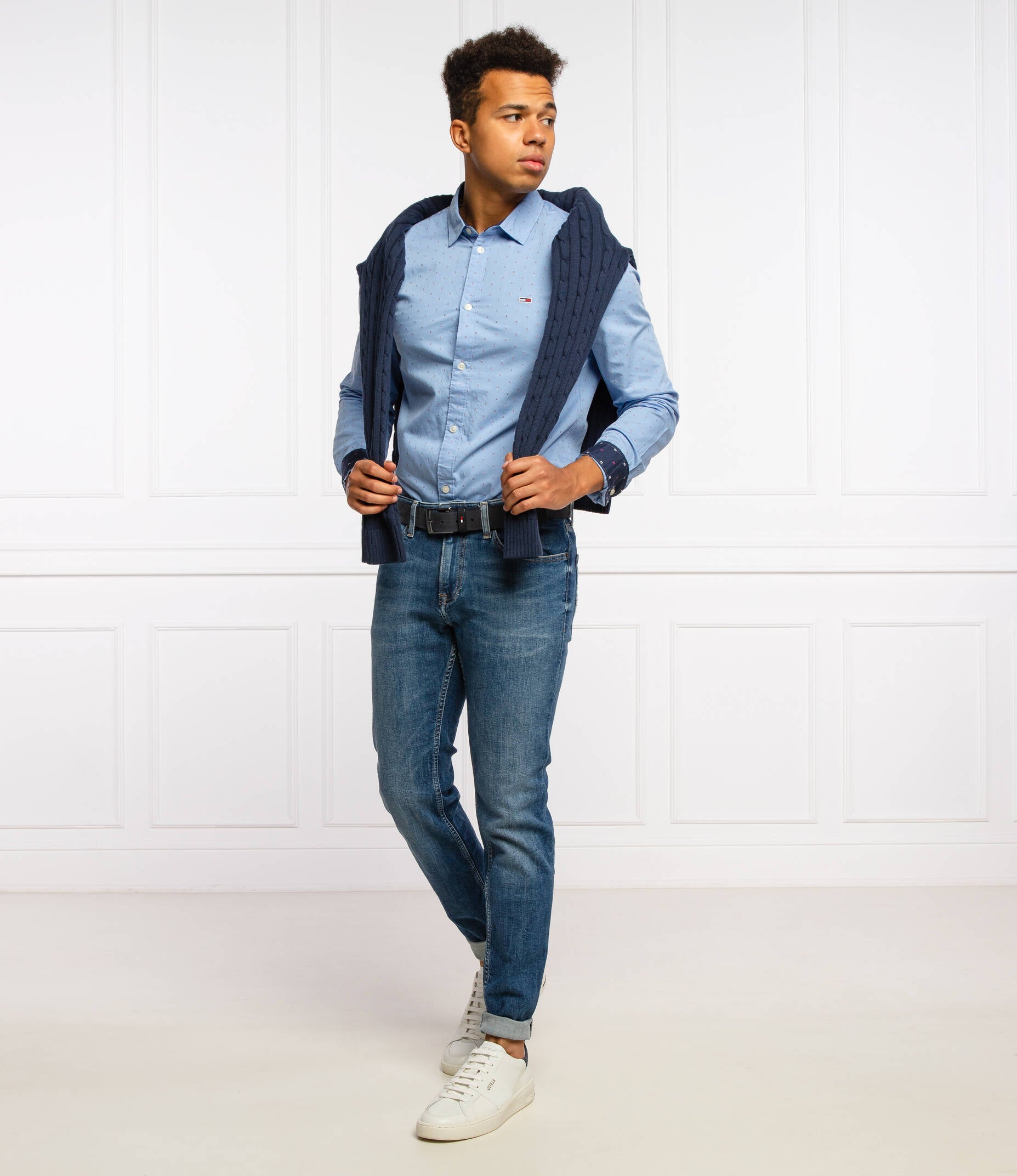 TOMMY JEANS Shirt DOBBY & Koszula Slim Fit
