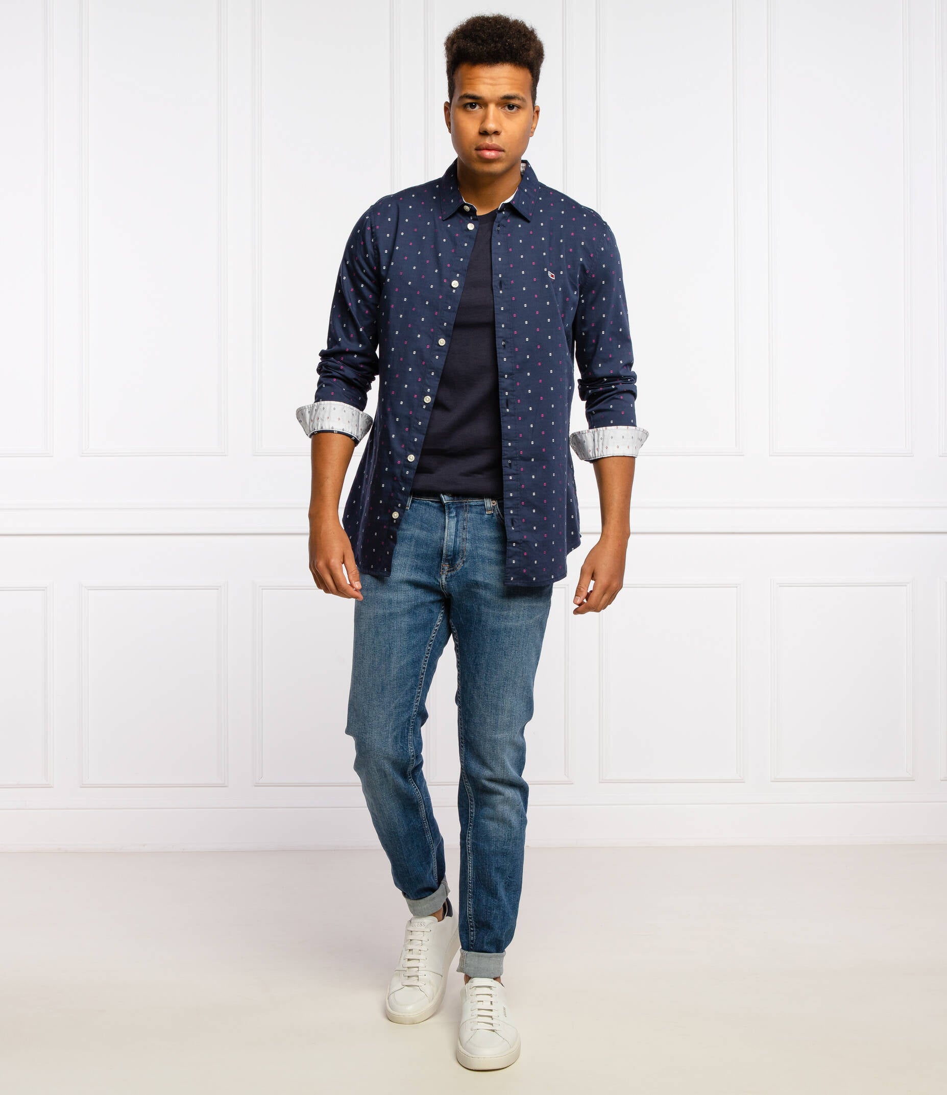 TOMMY JEANS Shirt DOBBY & Koszula Slim Fit