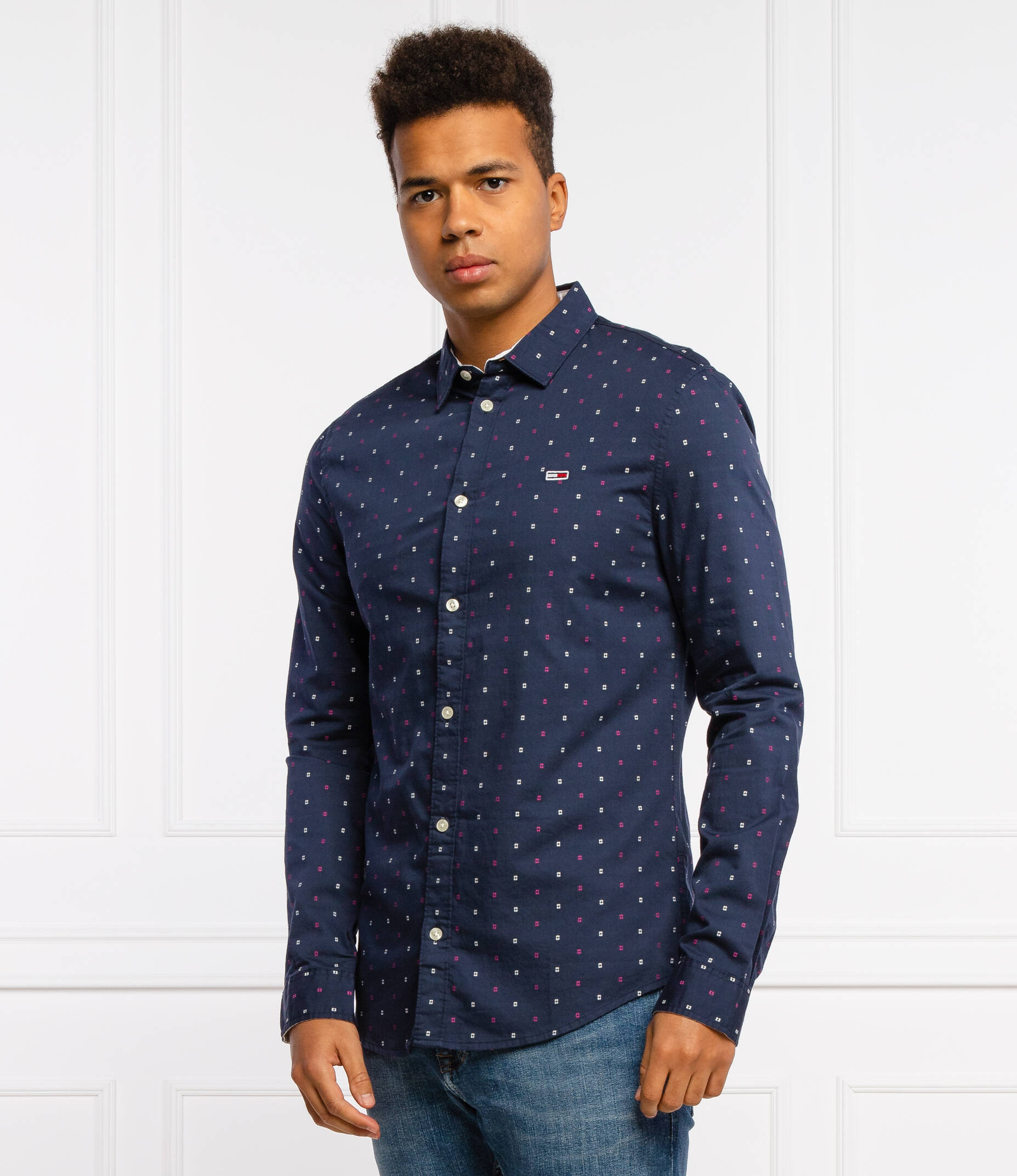 TOMMY JEANS Shirt DOBBY & Koszula Slim Fit