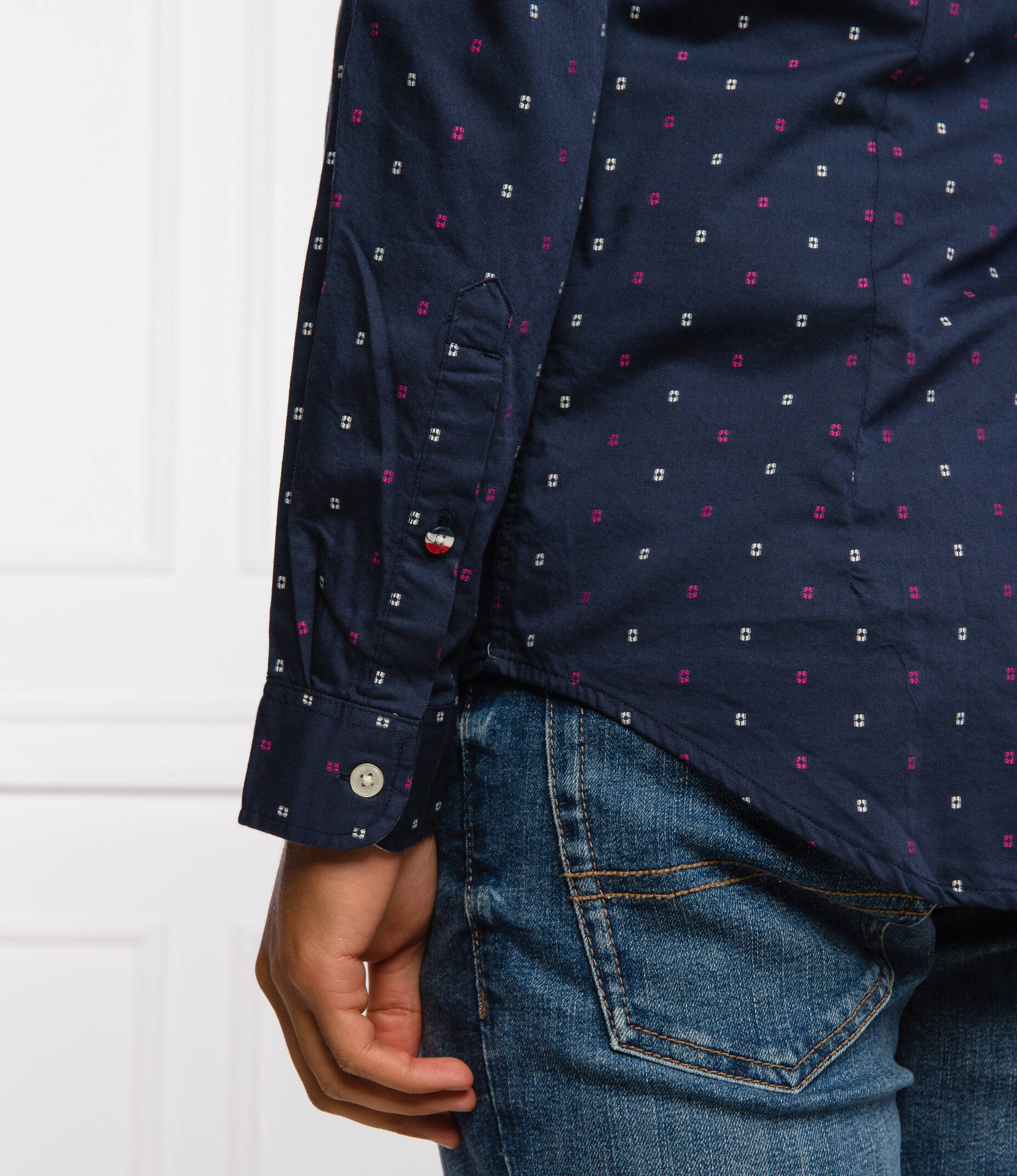 TOMMY JEANS Shirt DOBBY & Koszula Slim Fit