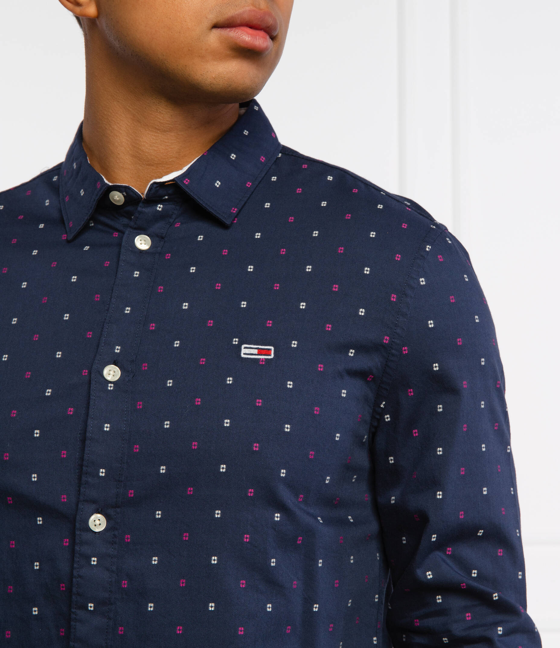 TOMMY JEANS Shirt DOBBY & Koszula Slim Fit