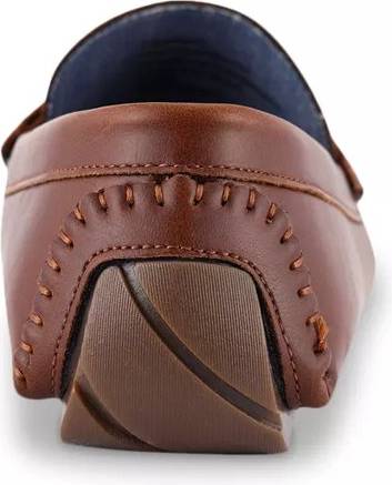 TOMMY HILFIGER Men's Tmatino Driving Loafers Brown