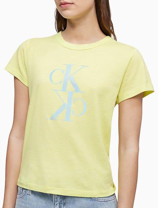 CALVIN KLEIN  Women's Monogram Logo T-Shirt