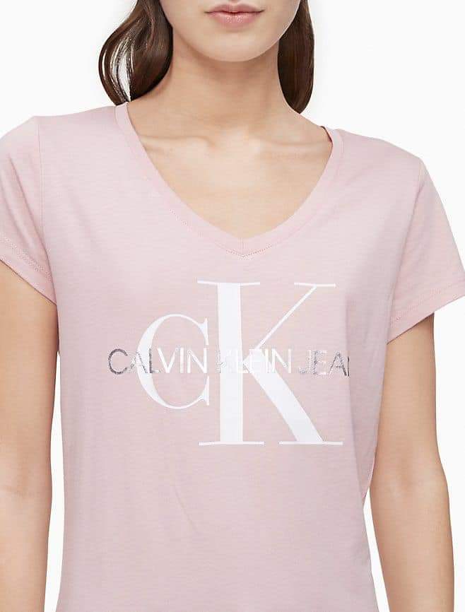 CALVIN KLEIN JEANS Women's V-Neck T-Shirt
