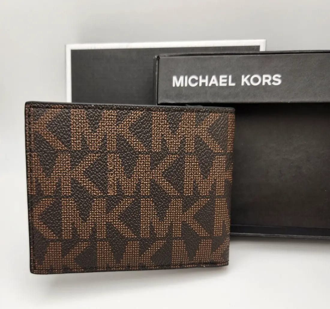 MICHAEL KORS bifold genuine leather wallet