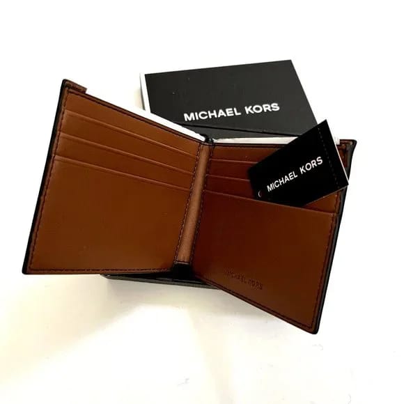 MICHAEL KORS bifold genuine leather wallet