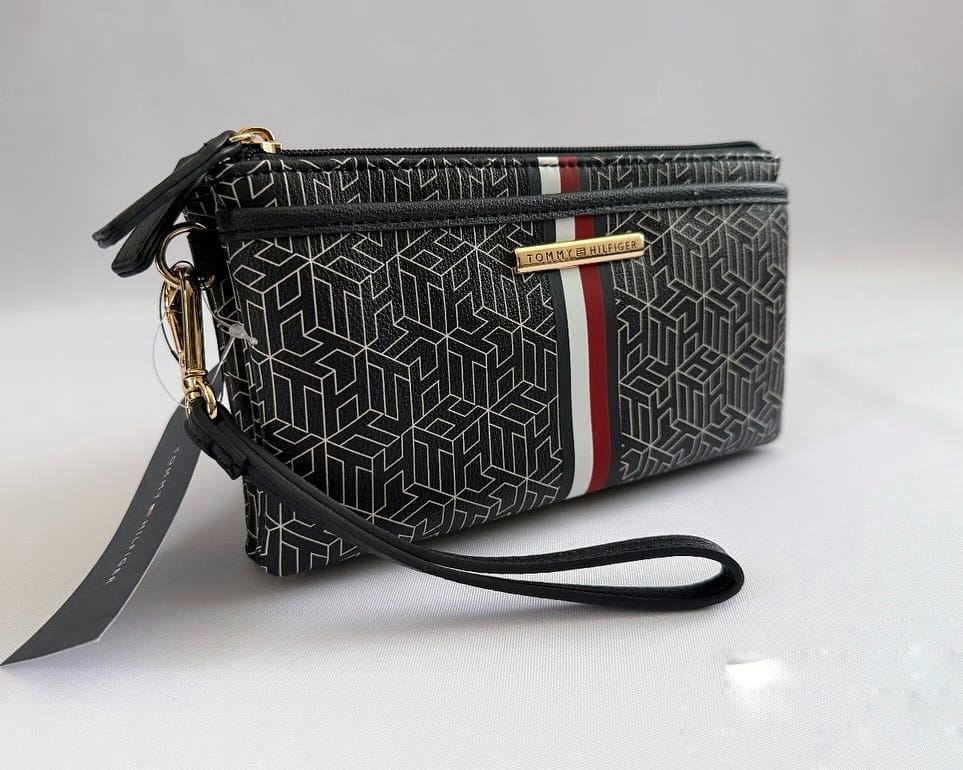 TOMMY HILFIGER Monogram Wristlet