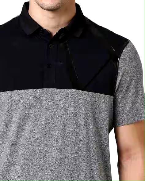 ARMANI EXCHANGE Colourblock Polo T-shirt