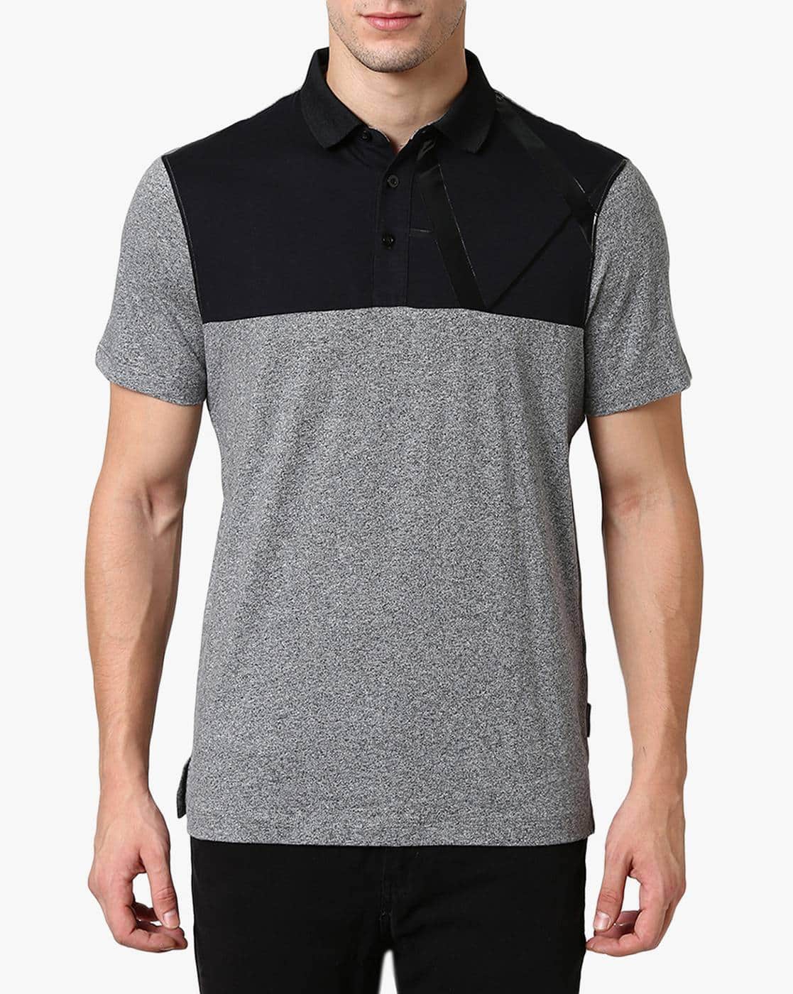 ARMANI EXCHANGE Colourblock Polo T-shirt