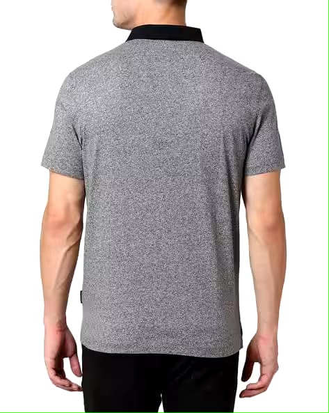 ARMANI EXCHANGE Colourblock Polo T-shirt