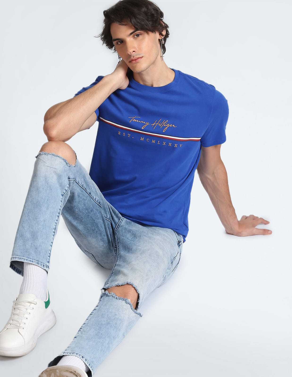 TOMMY HILFIGER Crew Neck Cotton York T-Shirt