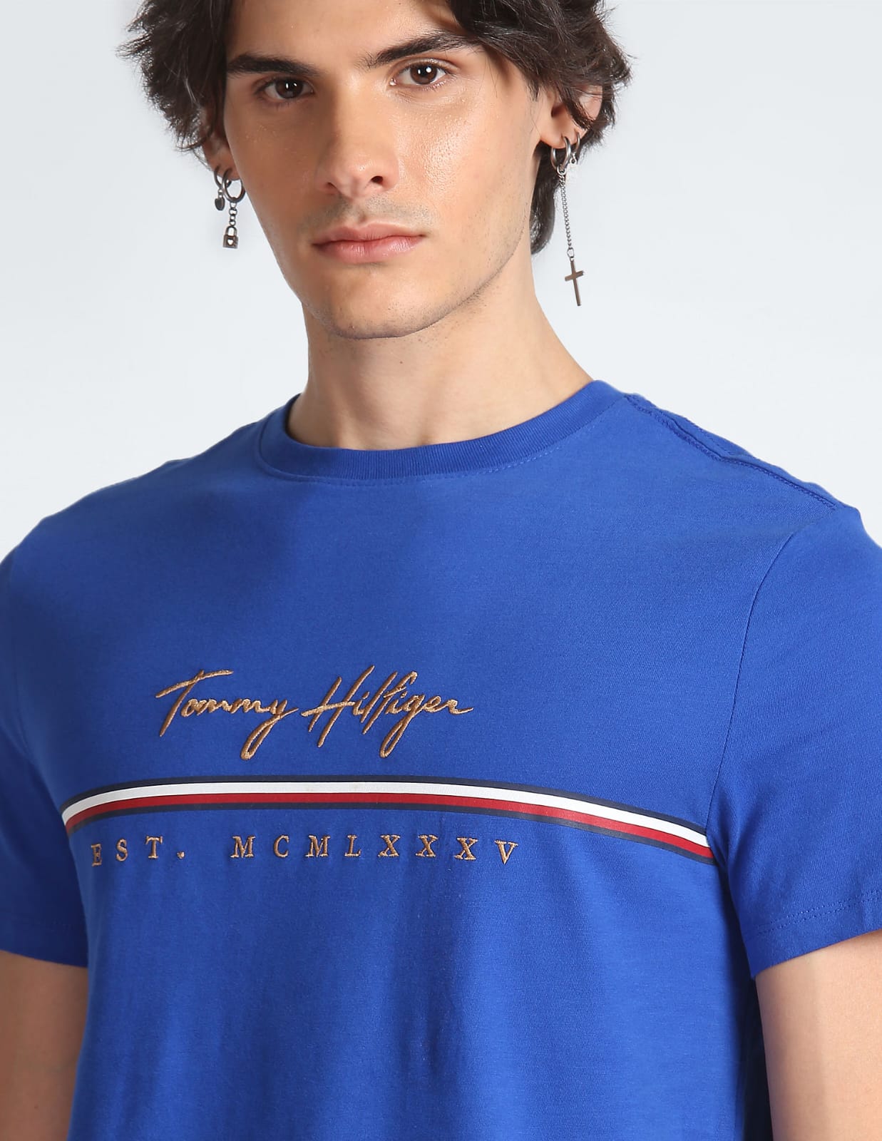 TOMMY HILFIGER Crew Neck Cotton York T-Shirt