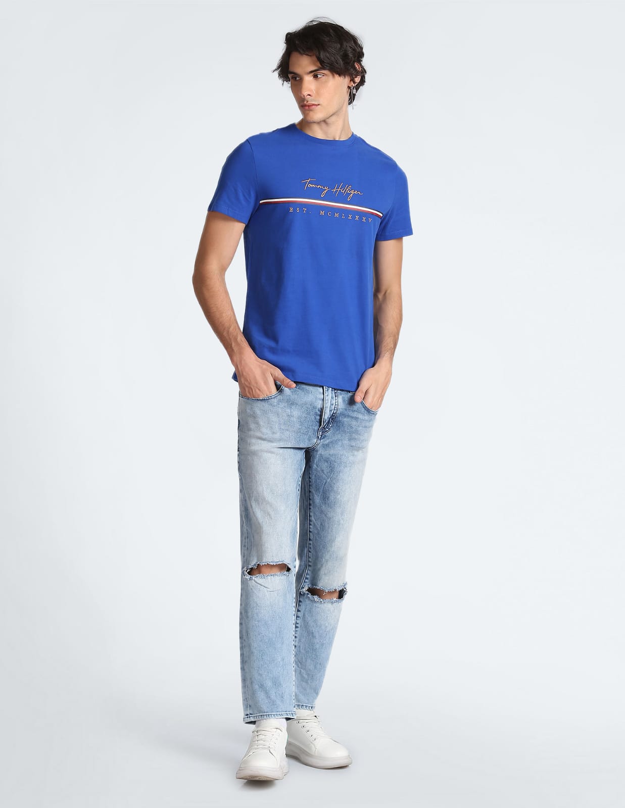 TOMMY HILFIGER Crew Neck Cotton York T-Shirt