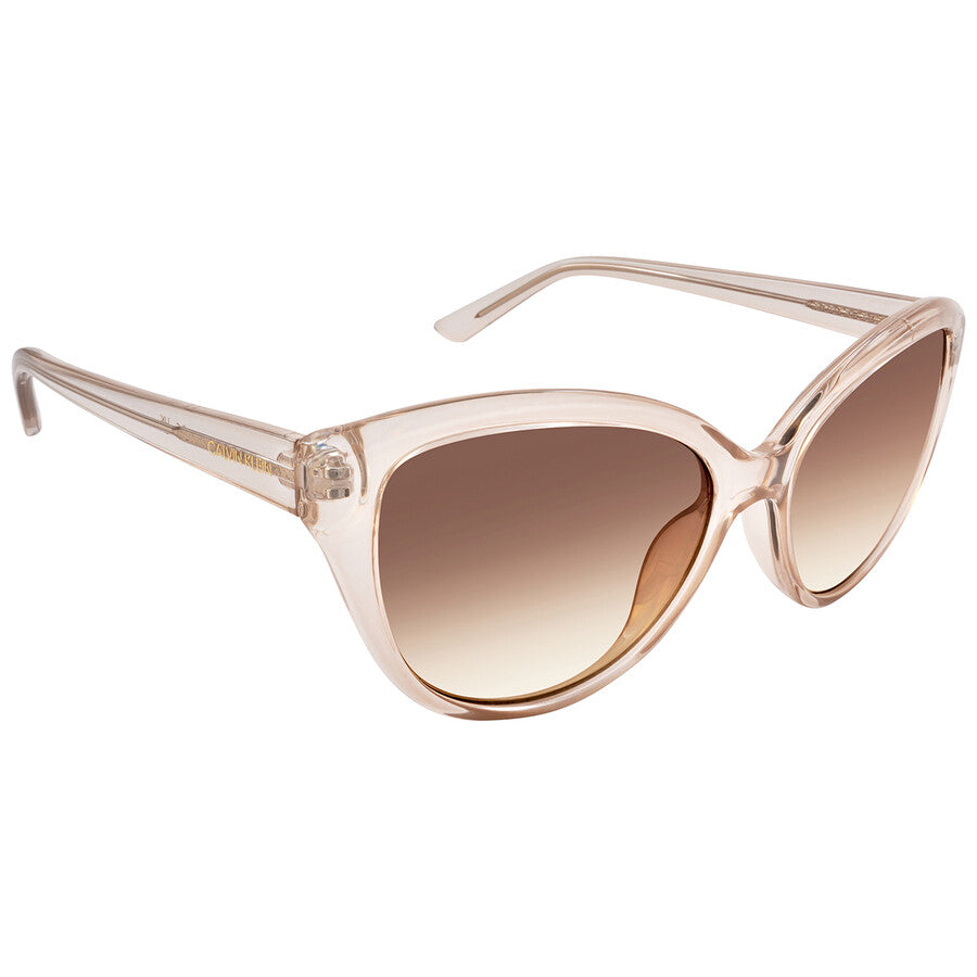 CALVIN KLEIN Brown Gradient Cat Eye Ladies Sunglasses Item No. CK19536S 270 55