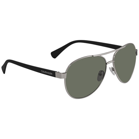 CALVIN KLEIN Green Pilot Sunglasses CK19316S 045