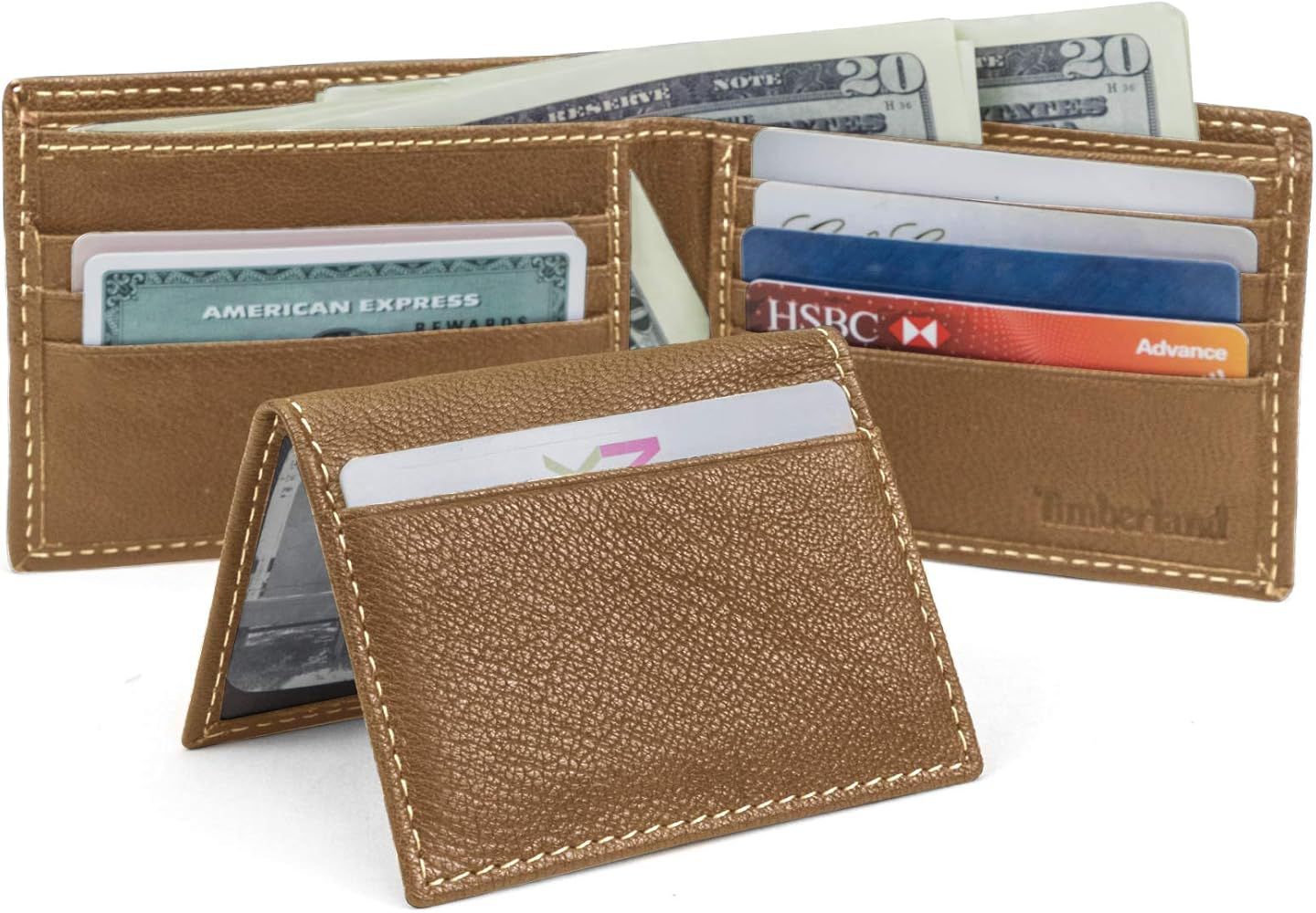 TIMBERLAND bifold genuine leather wallet
