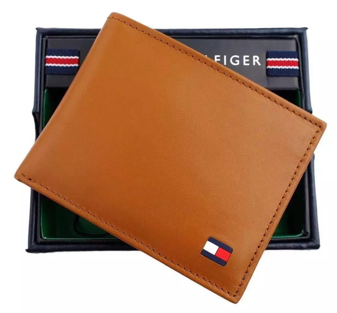 TOMMY HILFIGER bifold genuine leather wallet