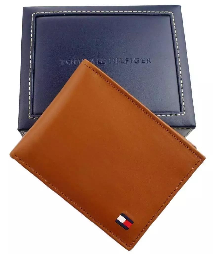 TOMMY HILFIGER bifold genuine leather wallet