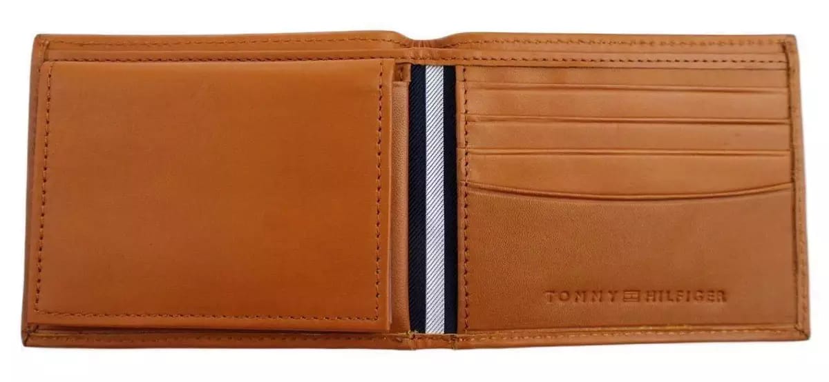 TOMMY HILFIGER bifold genuine leather wallet