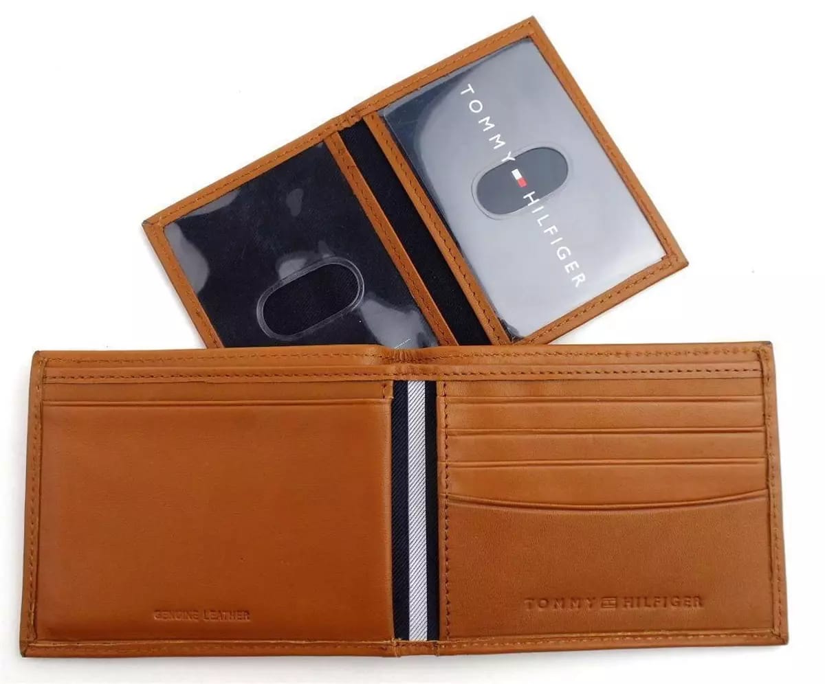 TOMMY HILFIGER bifold genuine leather wallet