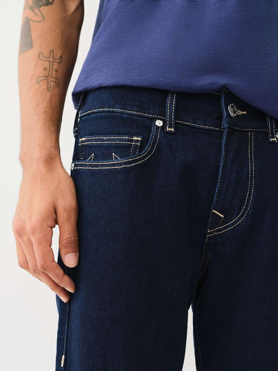 TRUE RELIGION ROCCO SINGLE NEEDLE SKINNY JEAN Blue True Religion