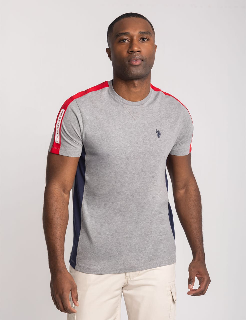 US POLO ASSN Men’s Colorblock Crewneck T-Shirt