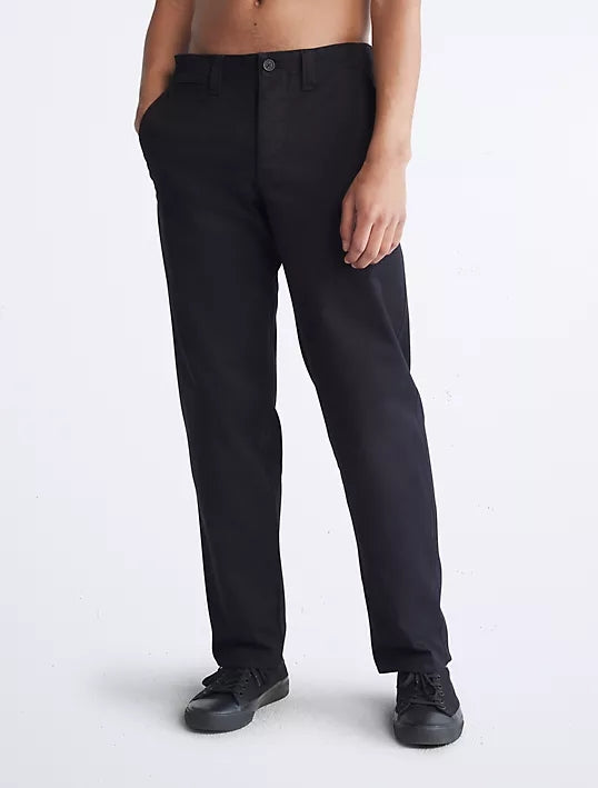 CALVIN KLEIN Men's Solid Utility Chinos Khakis