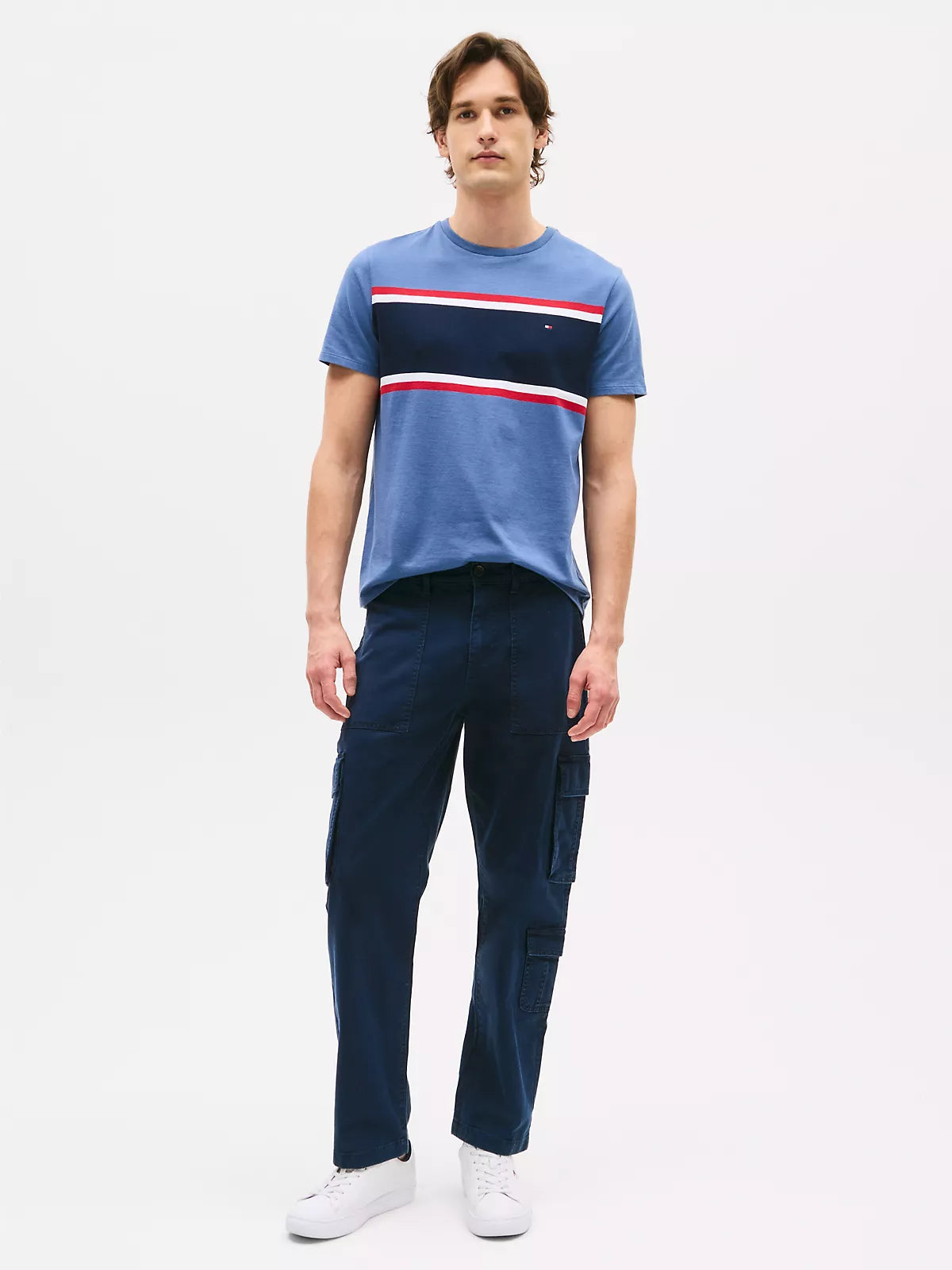 TOMMY HILFIGER Striped Regular-Fit Cotton T-Shirt