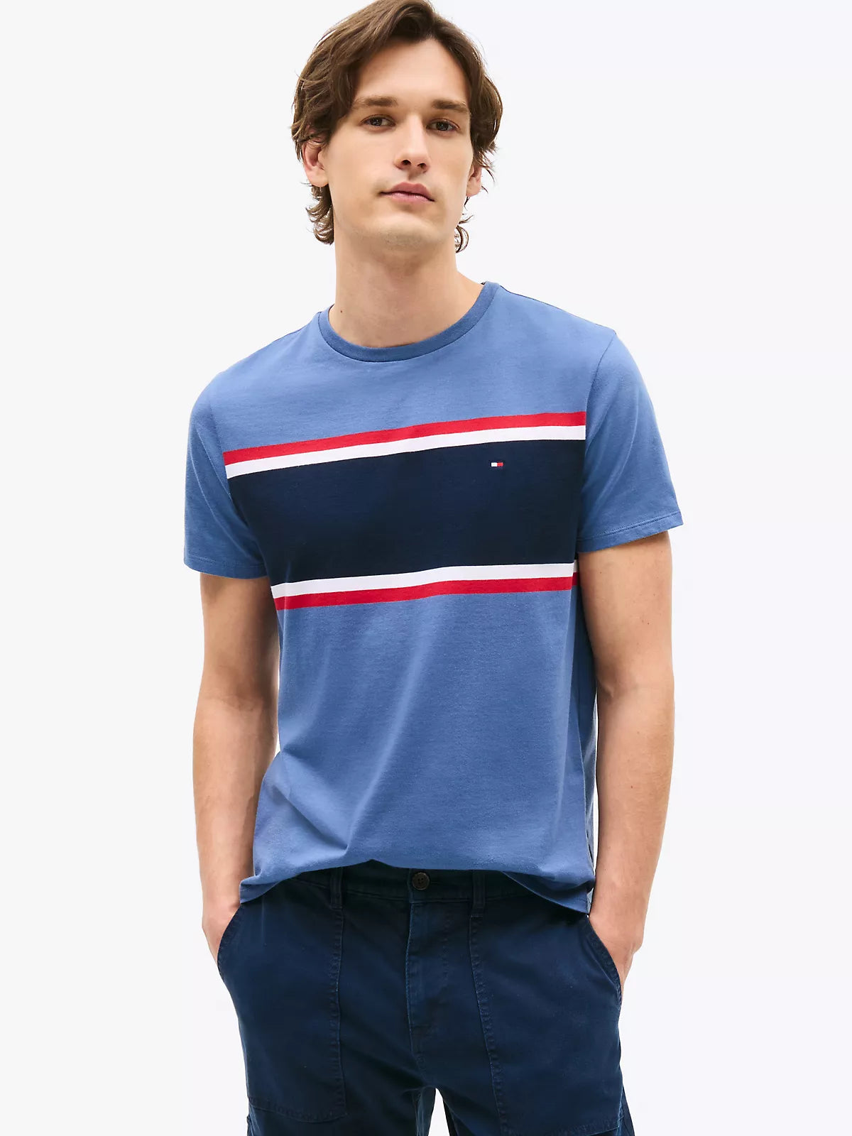 TOMMY HILFIGER Striped Regular-Fit Cotton T-Shirt