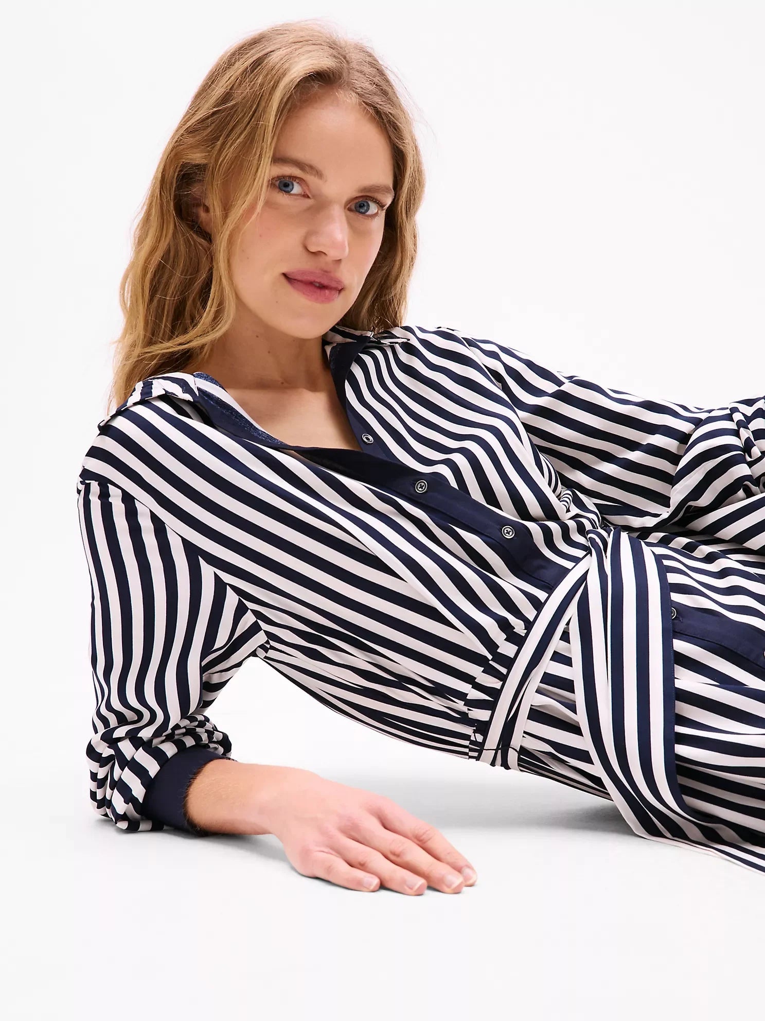 Tommy Hilfiger Striped midi shirt dress - HIPPO US Brands Tommy Hilfiger
