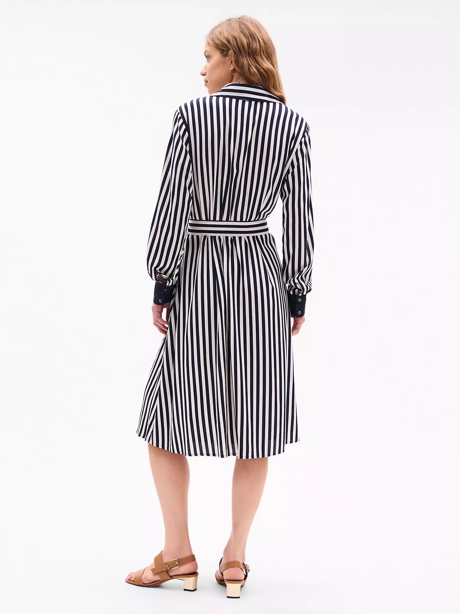 Tommy Hilfiger Striped midi shirt dress - HIPPO US Brands Tommy Hilfiger