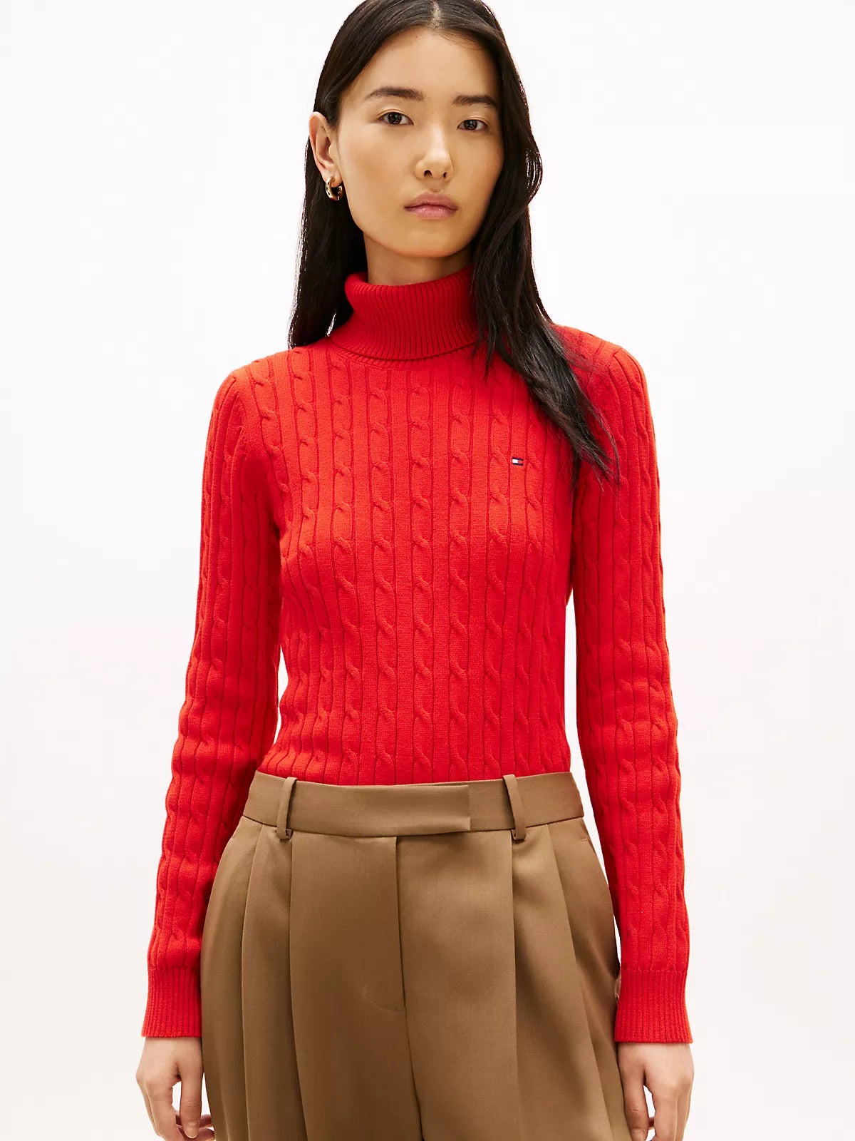 Tommy Hilfiger Cable Knit Turtleneck Sweater