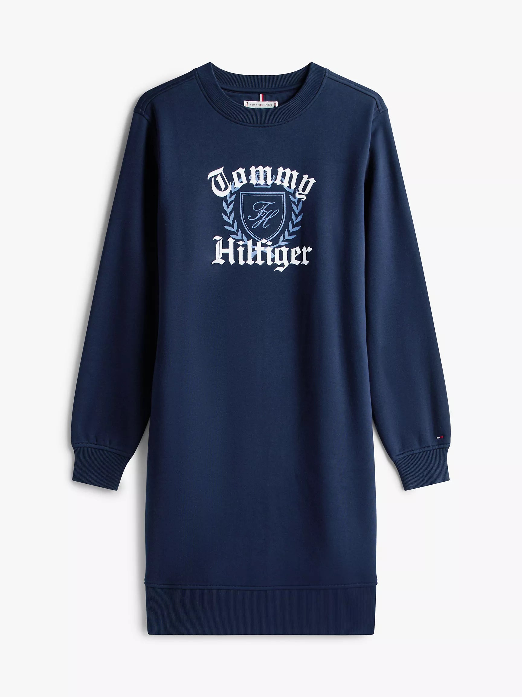 Tommy Hilfiger Varsity Crest Fleece Sweatshirt Dress