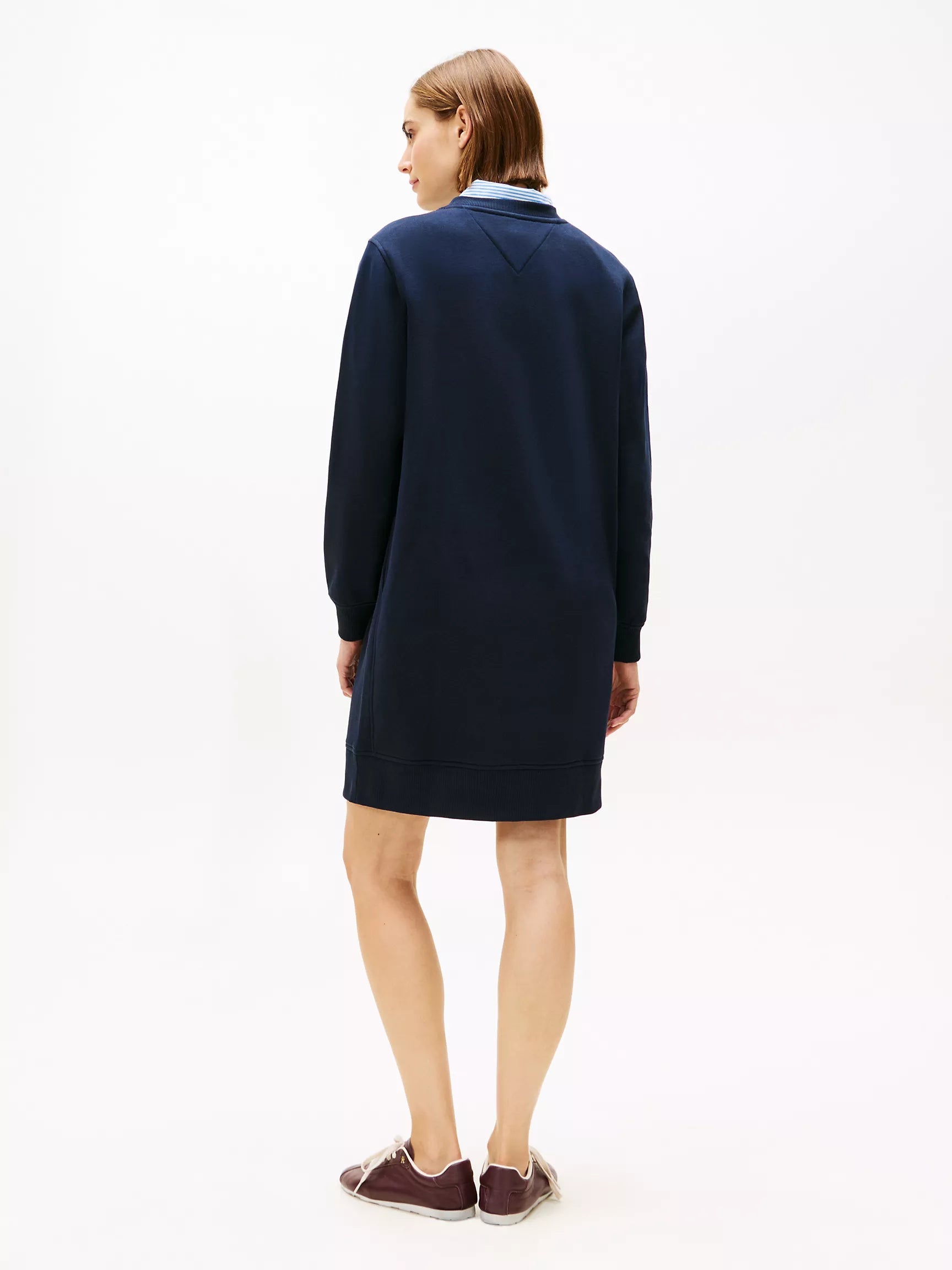 Tommy Hilfiger Varsity Crest Fleece Sweatshirt Dress