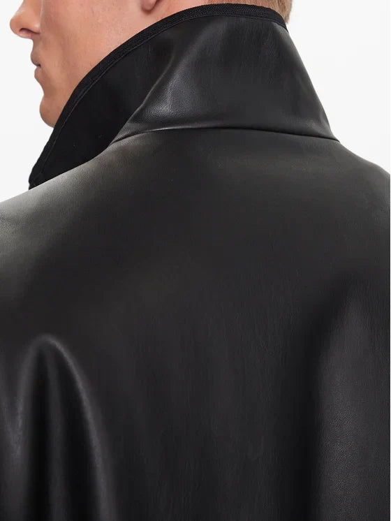 ARMANI EXCHANGE Faux Leather Jacket Regular Fit