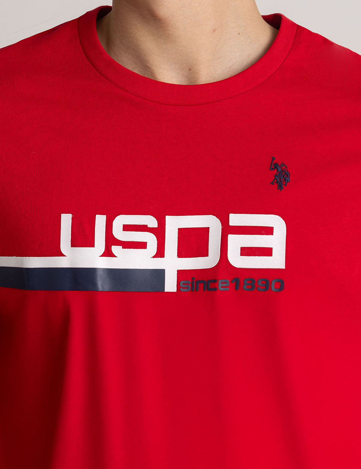 US POLO ASSN   Classic Graphic Crew Neck T-Shirt 100% Cotton Short Sleeve