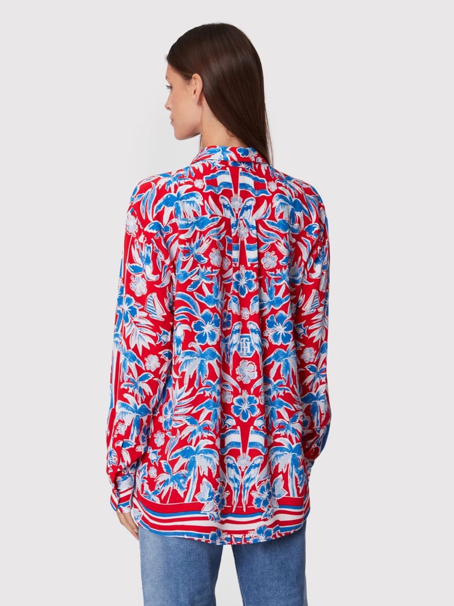 TOMMY HILFIGER women's shirt with floral pattern