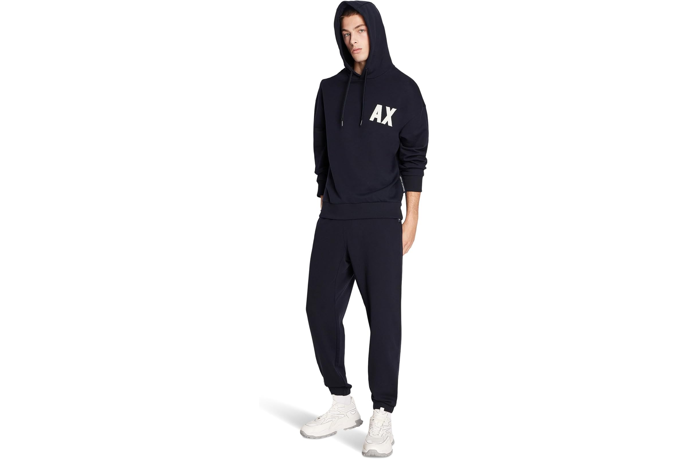 ARMANI EXCHANGE Hooded Sweatshirt With Logo Print