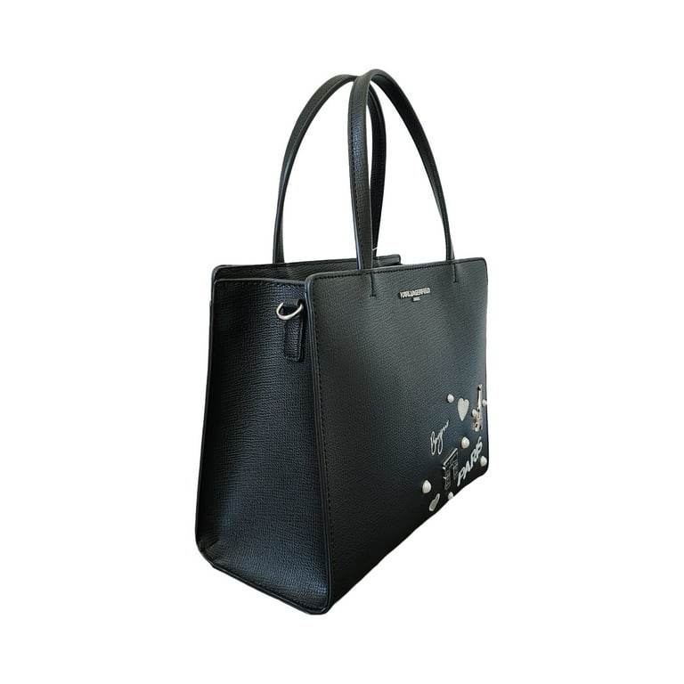 Karl Lagerfeld Paris Woman's Maybelle Bonjour Paris Medium Satchel Tote Bag