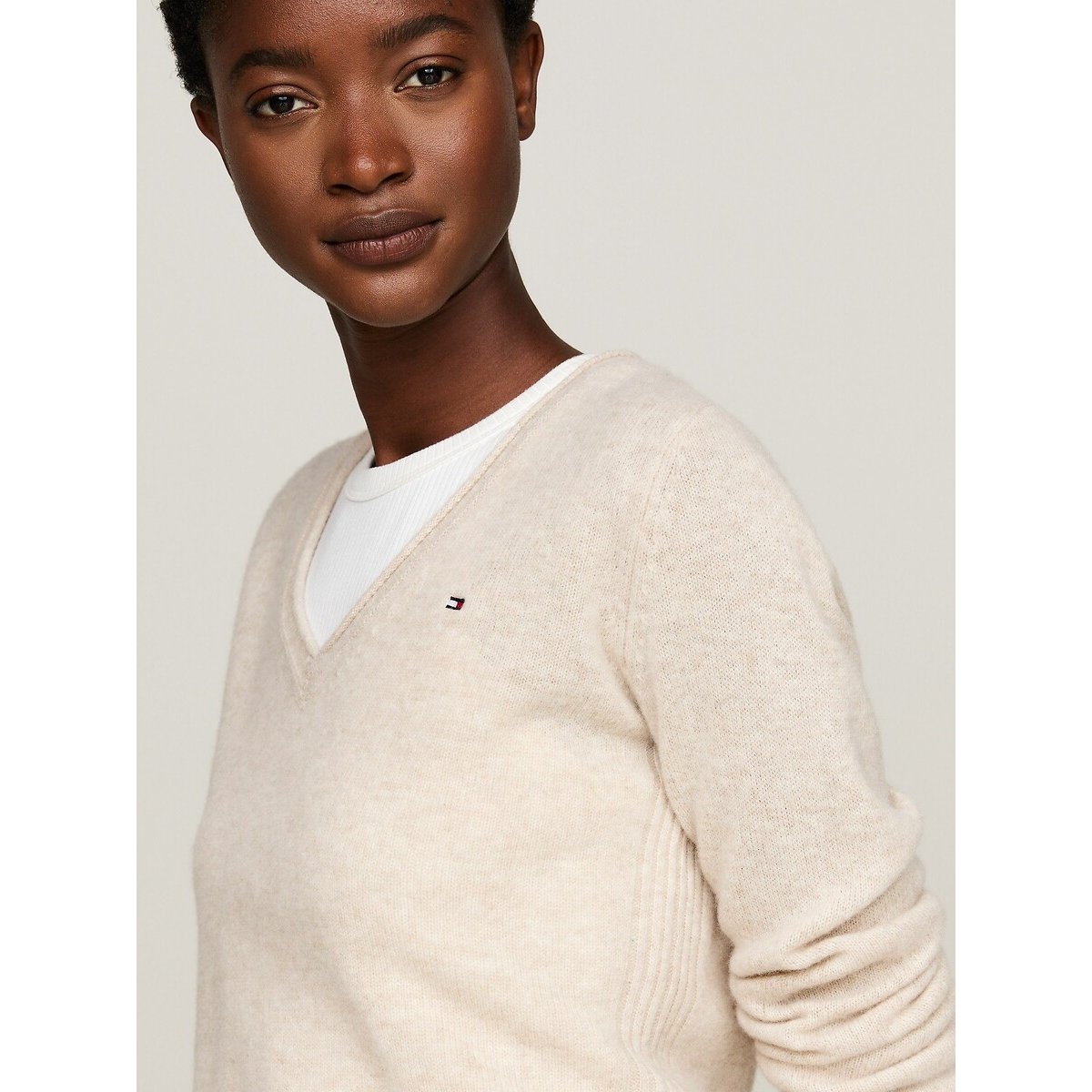 TOMMY HILFIGER Wool V-Neck Jumper