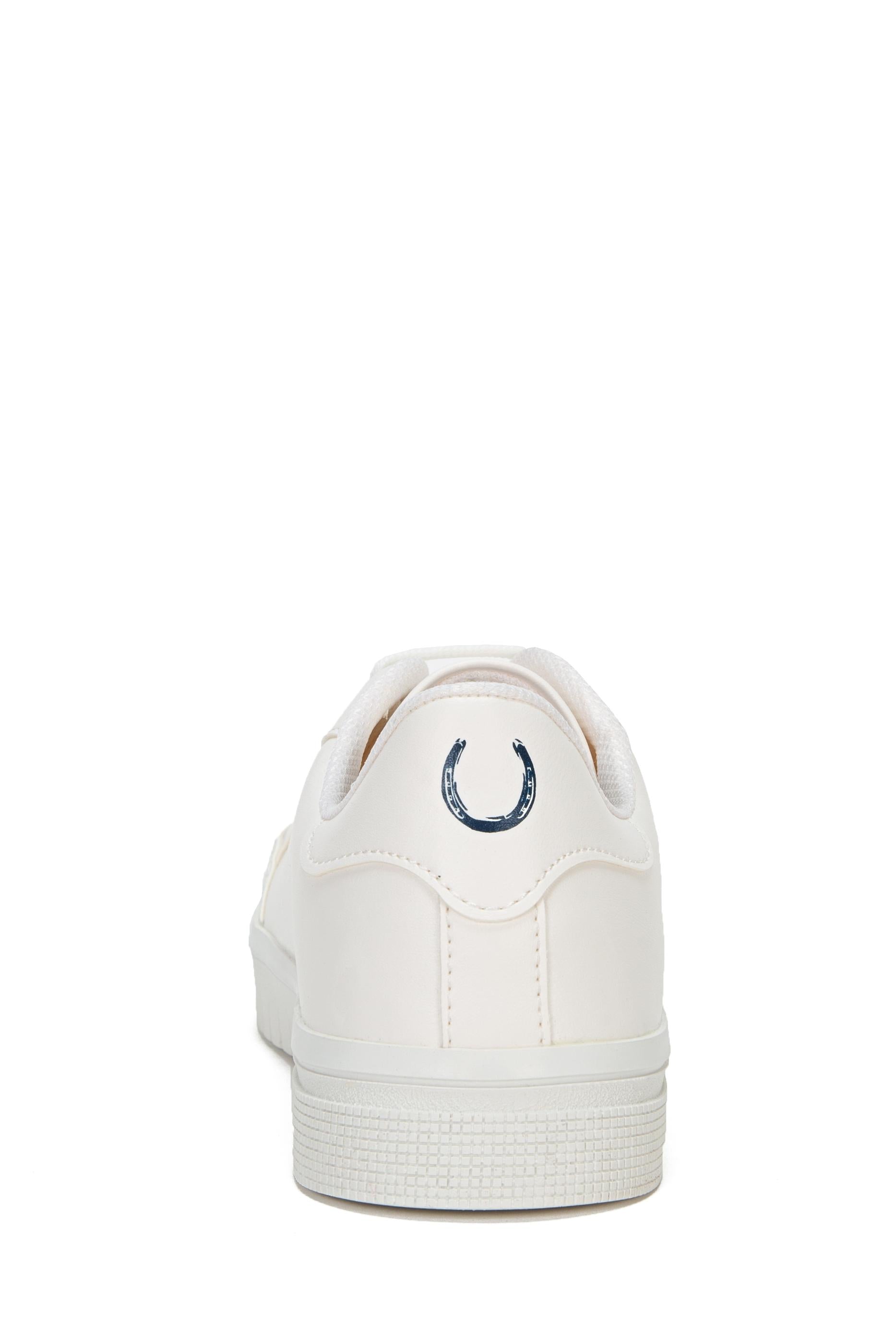 US. POLO ASSN. Men's White Sneakers with Logo and Number Detail